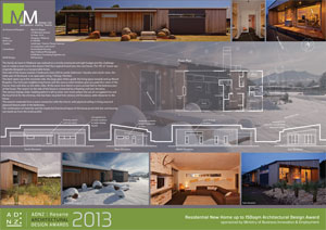 Residential new home up to 150sqm architectural design award